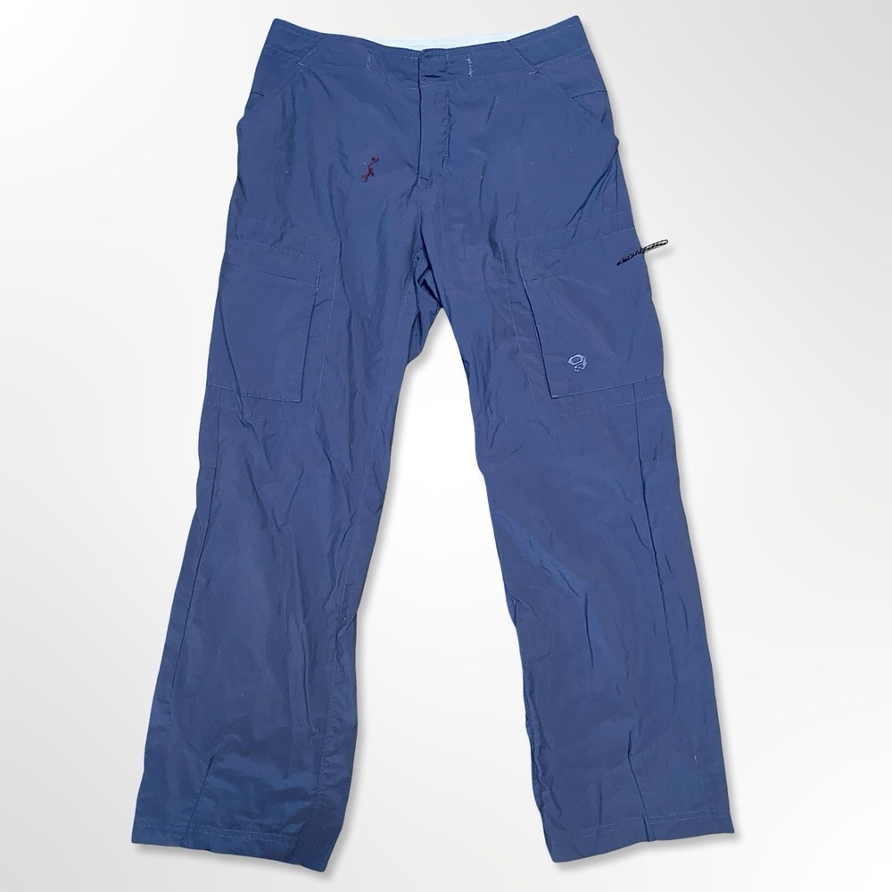 Mountain Hardwear Women's Cargo Hiking Pants Blue Size 4 Short 28x28 Nylon Trail